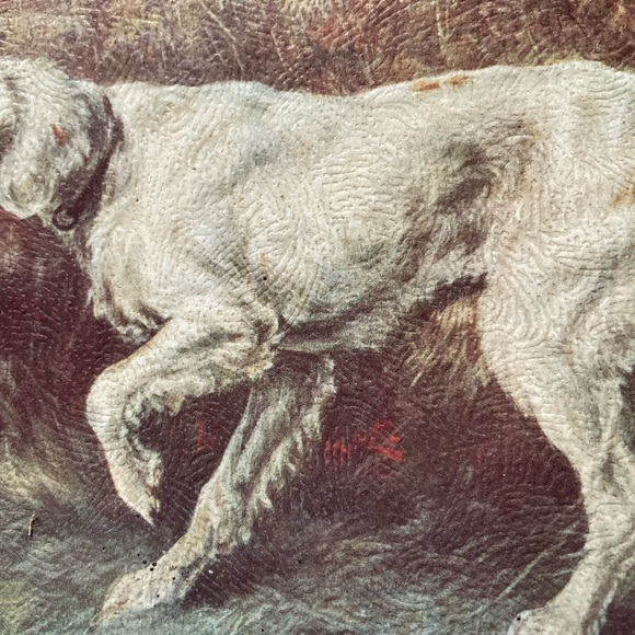 Rare Antique Edmund Osthaus “Dog Hunting in a Field” Litho Print - Picture 4 of 14